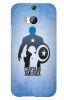 Stylizedd HTC One M8 Slim Snap Case Cover Matte Finish - Steve Roger Vs Captain America