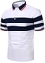 Summer 2022 new men's short sleeve t-shirt fashion two-color paneling large body design casual men's short sleeve polo shirt