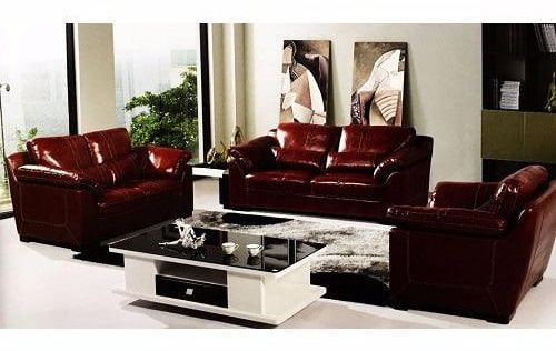 Elegant 7 Seater Leather Sofa 805, Elegant Leather Sofa Set
