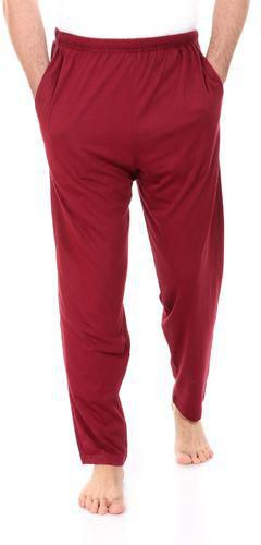Shorto Cotton Plain Pajama Pants - Burgundy