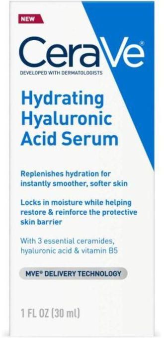 Cerave Instantly Smoother Softer Skin Hydrating Hyaluronic Acid Serum 30ml