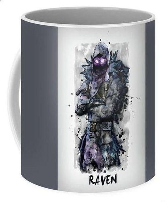 Raven Ceramic Mug - Multicolor