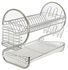 Generic 2 Tier Chrome Plated Dish Rack - Sliver