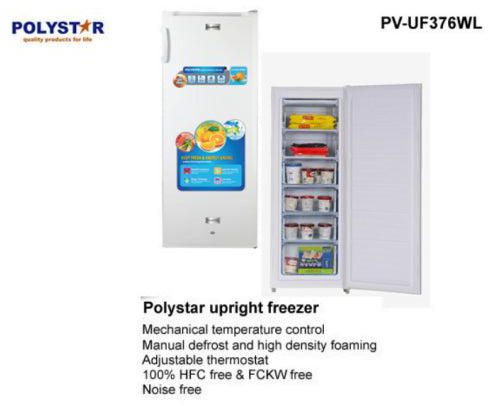 Polystar  Upright Freezer With Six Steps |Pv-uf376wl