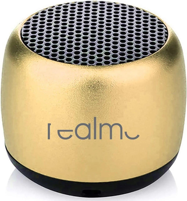 Get Realme M3-TF Capsule Bluetooth Speaker - Gold with best offers | Raneen.com