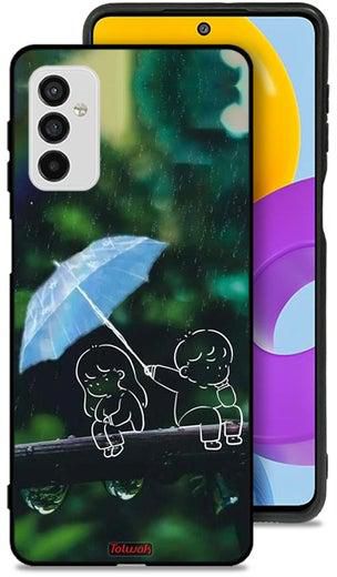 Samsung Galaxy M52 5G Protective Case Cover Couple Abstract Art