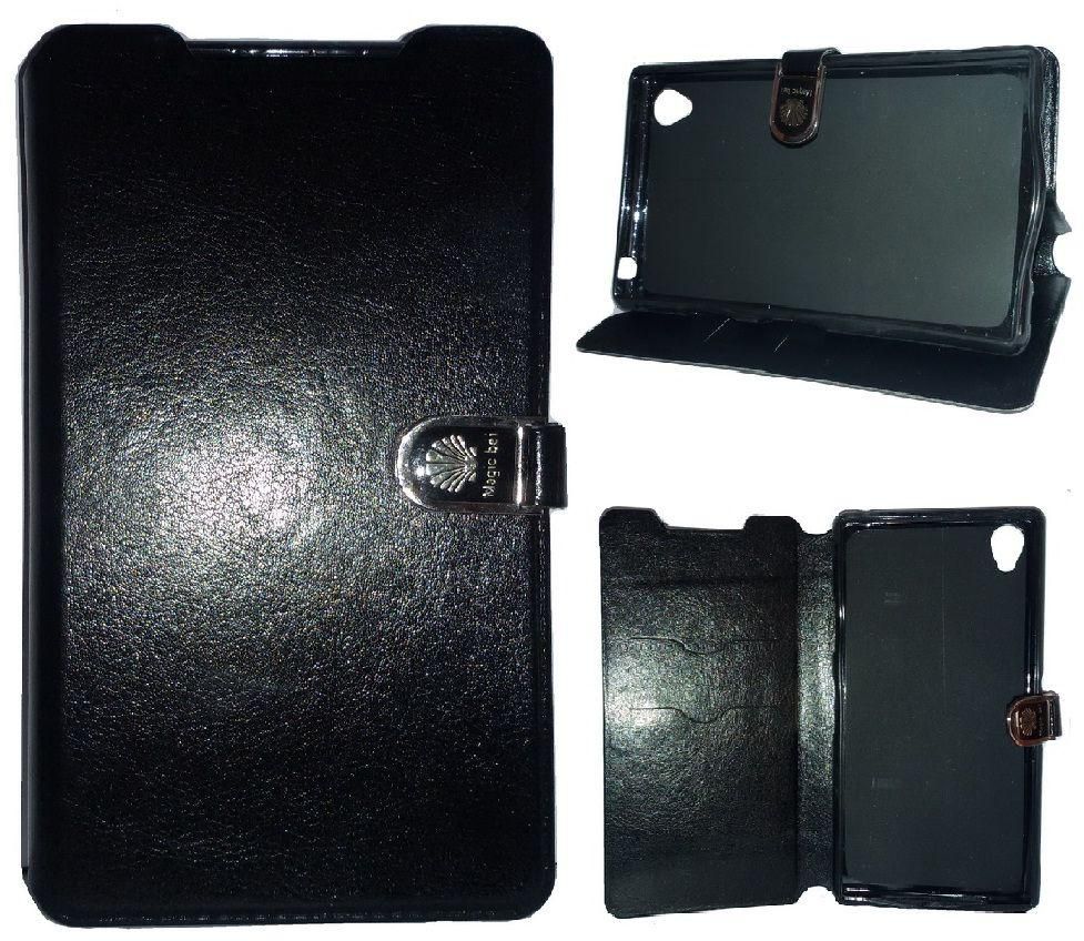 Magic bei leather case with card holder for SONY Z 1 - BLACK