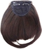 Synthetic Hair Extension, Short Straight Bangs, Brown