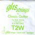 GHS B-2ND Single Classical Guitar Strings CLEAR NYLON (White)