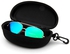 صندوق صلب لحفظ النظارات والنظارات الشمسية بلون اسود mz2890