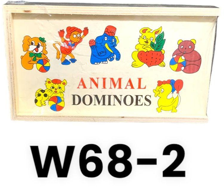 دومينو أشكال حيوانات خشبية للأطفال - W68-2