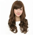 Long brown long hair wig - female wig - curly wig-12