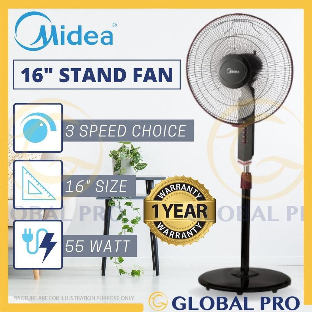 MIDEA MF-16FS10N 3 Speed Choices 16 Inch Stand Fan