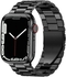 حزام من الستانلس ستيل لساعة Apple Watch Series 7 - ( 45 mm ) - أسود