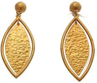 Silver Gold Plated Earring