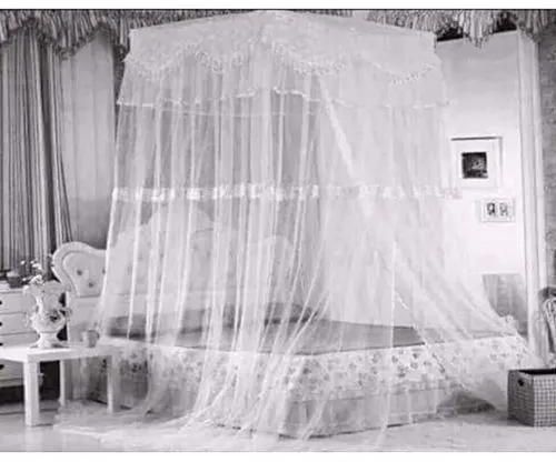 CLEARANCE OFFER Square Top Mosquito Net Free Size For Double Decker And All Types Of Beds -
