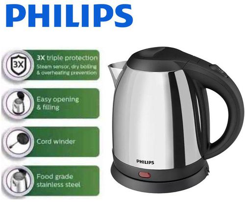 PHILIPS Stainless Steel 1.2L Jug Kettle HD9303