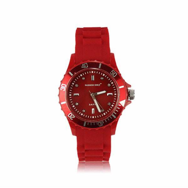 Red Unisex Fashion Watch