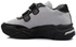 Roadwalker Rubber Sole Mesh Kids Velcro Sneakers - Black & Grey