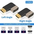 2 Pack HDMI Adapter, HDMI Male to Female Adapter, 90 Degree Left and Right Angle HDMI Adapter Extender Connector,Support 8K@60Hz, 4K@120Hz, Suitable for HDTV Switch Laptop