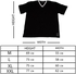 Thomas square V Neck Short Sleeves T-shirt - Black