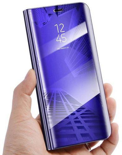 Smart Mirror View Case Huawei Nova 3 3E 3i 2i 4E Leather Stand Flip Cover Huawei Y5 Y6 Y9 Prime 2018 Honor 7A 7C Pro 8X P30 Lite(purple Blue)