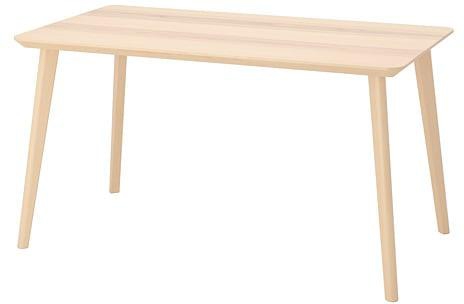LISABO Table, ash veneer