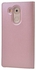Generic Huawei Mate 8 Case Cover - Premium Pu Leather Window View Flip - Rose Gold