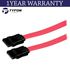 Tyfontech Serial-ATA SATA Cable 44cm -Used (Black/Red)