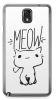 Meow Cat Samsung Note 3 Case - Transparent Edge - Animal Collection