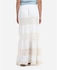 Ravin Crochet Accent Maxi Skirt - Off White