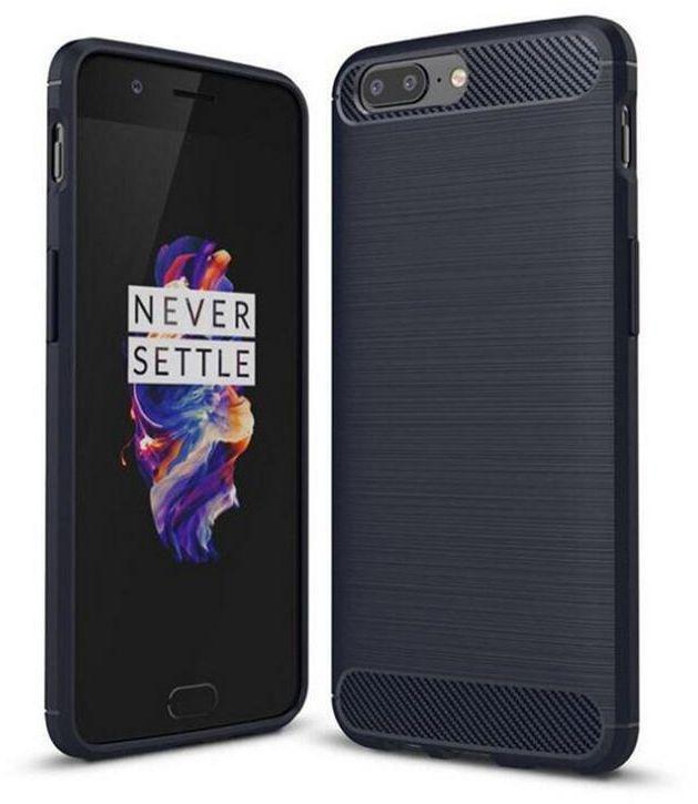OnePlus 5 Case Ultra Slim Thin Carbon Fiber Scratch Resistant Shock Absorption Soft TPU Protective Cover