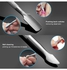 2-Piece Double-Ended Nail Pusher/Nail Cuticle Trimmer Silver