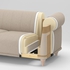 VISKAFORS 3-seat sofa - Lejde light beige/birch