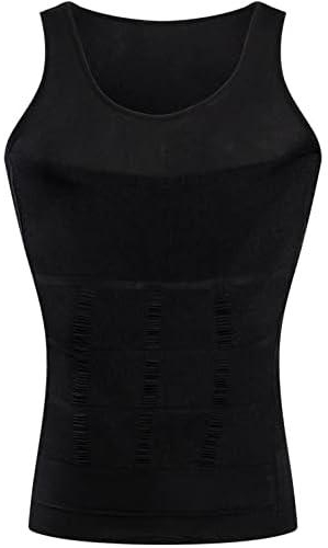 Black Shapewear Tops For Men - 2724644366602_ with two years guarantee of satisfaction and quality