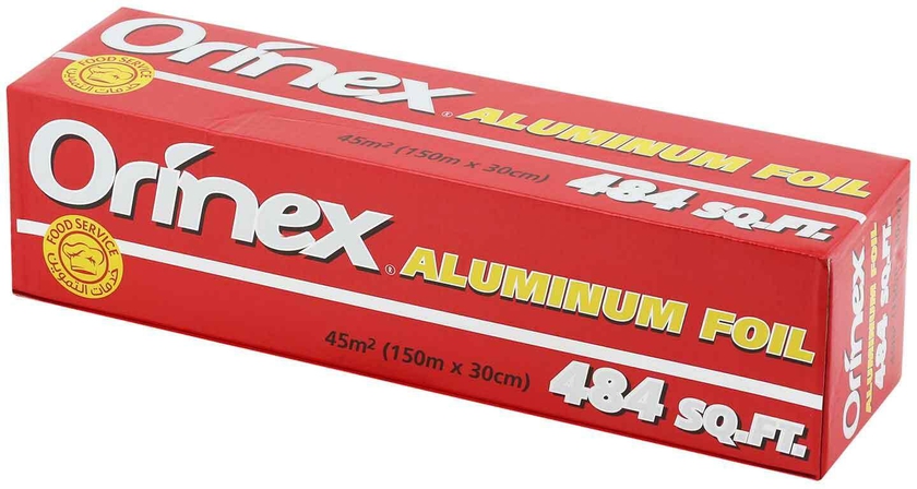 Orinex aluminum foil 30cm x 150m (484sf) (45 square meter)