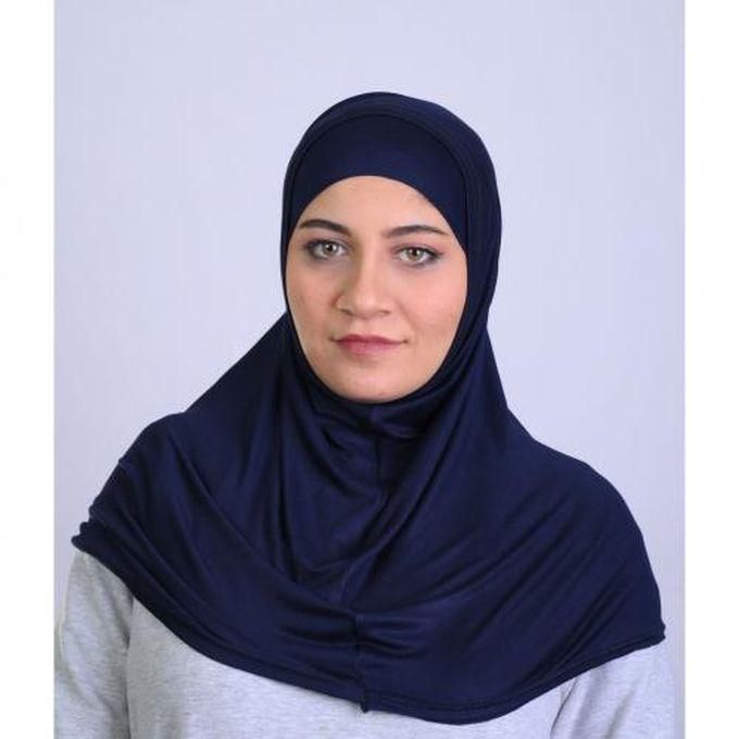 Cotton Hijab Scarf - Dark Blue