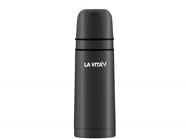 La Vita - Stainless steel Vacuum flask 0.35L - Dark grey