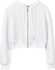 Women&#39;s Casual Workout Long Sleeve Crop Tops Zip Up Hoodies Sweatshirts (WHITE, 3XL)