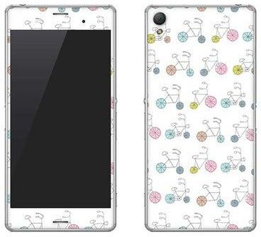 Vinyl Skin Decal For Sony Xperia Z3 Cycle Sribbles