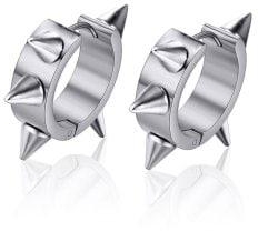 Titanium Steel Fashion Personality Simple Hedgehog Earrings - Silver