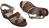 Silver Shoes Women Beige*brown Medical Sandal Made Of Genuine Leather