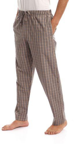 Shorto Check Pajama Pants - Beige / Brown