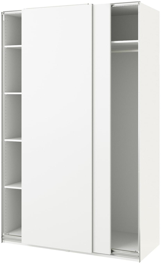 PAX / HASVIK Wardrobe - white/white 150x66x236 cm