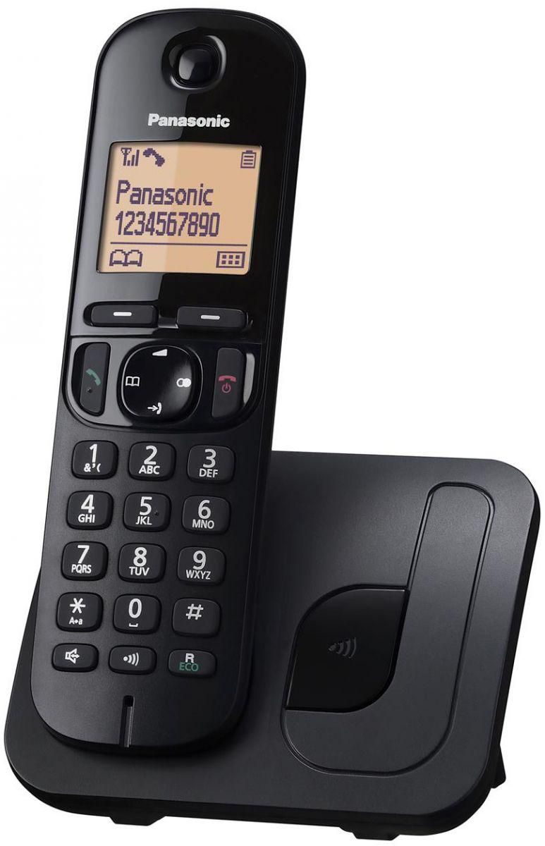 Panasonic KX-TGC210 Digital Cordless Telephone - Compact Base Unit - Black