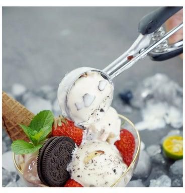 Ice Cream Spoon Black/Silver