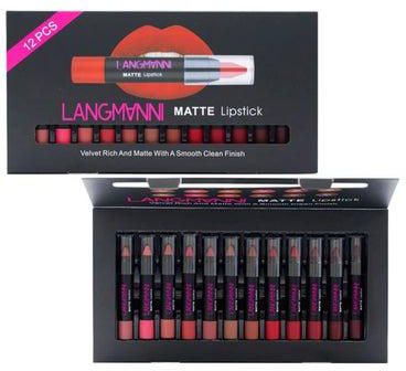 12-Piece Matte Lipstick Set Multicolour