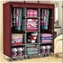 JIBAO Quality 3Column Wooden Portable Wardrobe..Durable Affordable Perfect for you Extra storage space