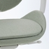 HATTEFJÄLL Office chair with armrests - Gunnared light green/white