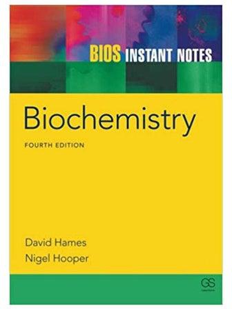 Instant Notes in Biochemistry. Hardcover English by Hames.Hooper - 2005